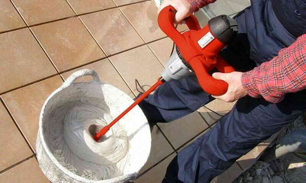 mix the thinnest mortar 